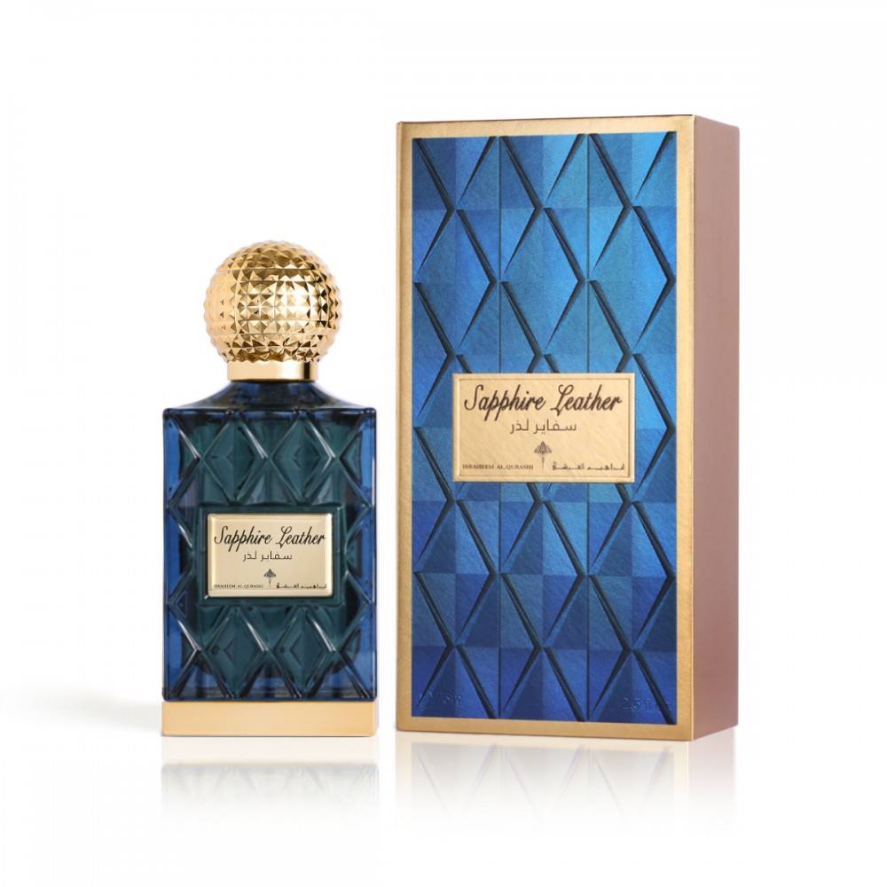 Premium Sapphire Leather Eau de Parfum 75ml for Men & Women - Luxury Long-Lasting Fragrance for Date Night, Office & Special Occasions