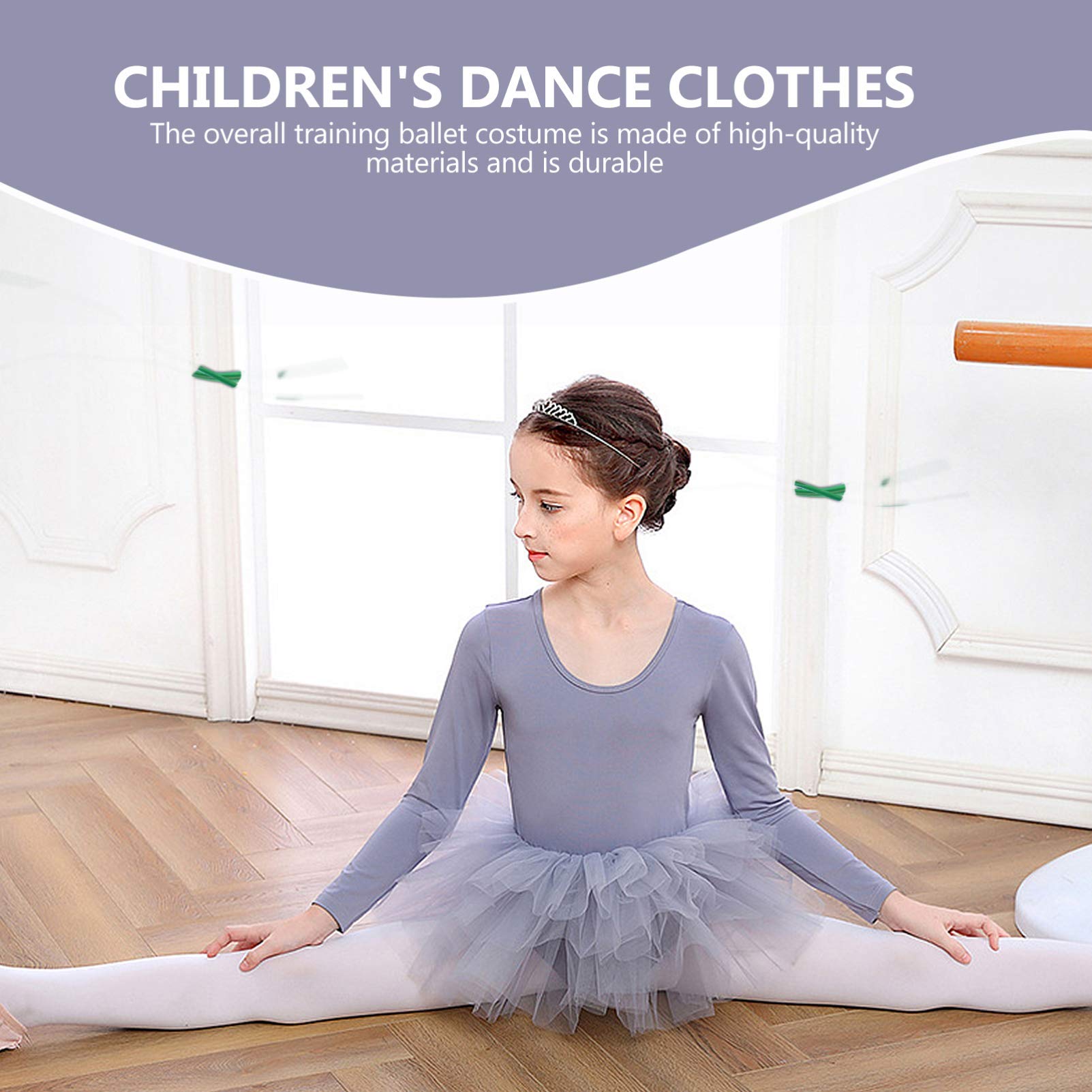 GALPADA Girls Dance Leotard with Skirt - Cotton Ballet Activewear for Kids - Perfect for Ballet, Jazz, Gymnastics & Dance Classes