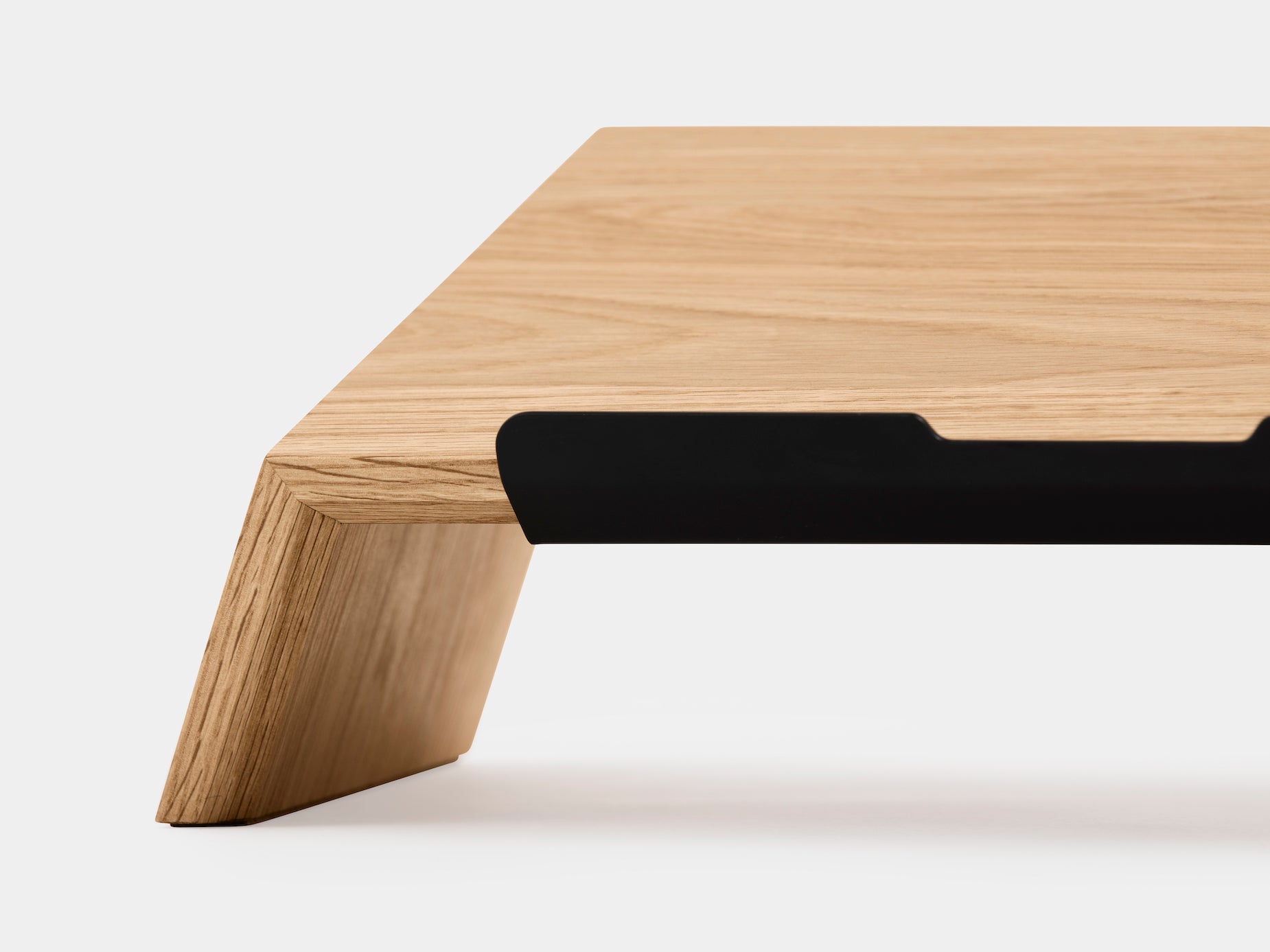 Ergonomic Solid Wood Laptop Stand for Desk - Adjustable Height & Angle, Space-Saving Computer Riser for Home Office, Gaming, and Workstation Setup