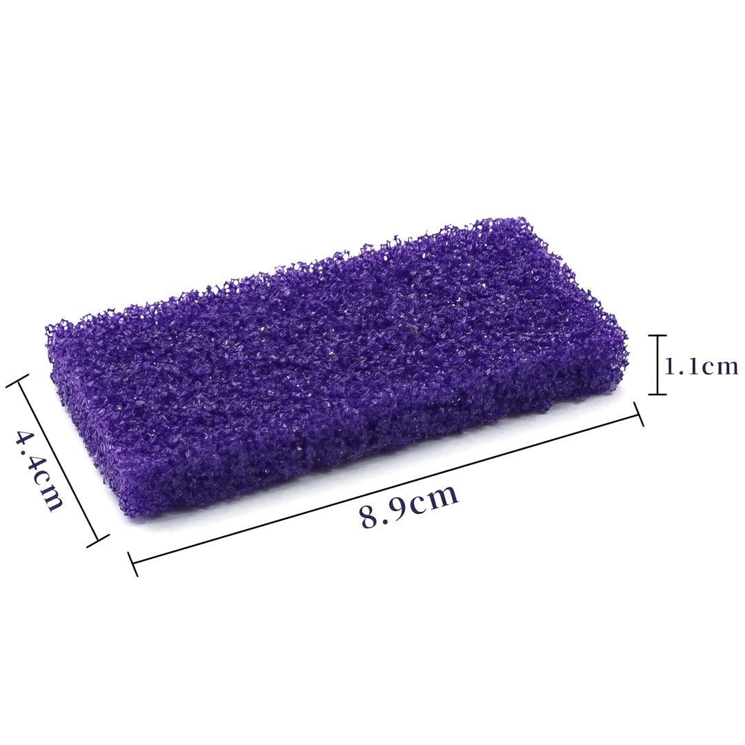 Disposable Pumice Callus Buffing Pad Bar - Medium Grit (Purple/Yellow) - 40pcs/400pcs/1600pcs - Professional Foot Care for Smooth Heels & Dead Skin Removal - Perfect for Pedicures, Home Spa & Salon Use