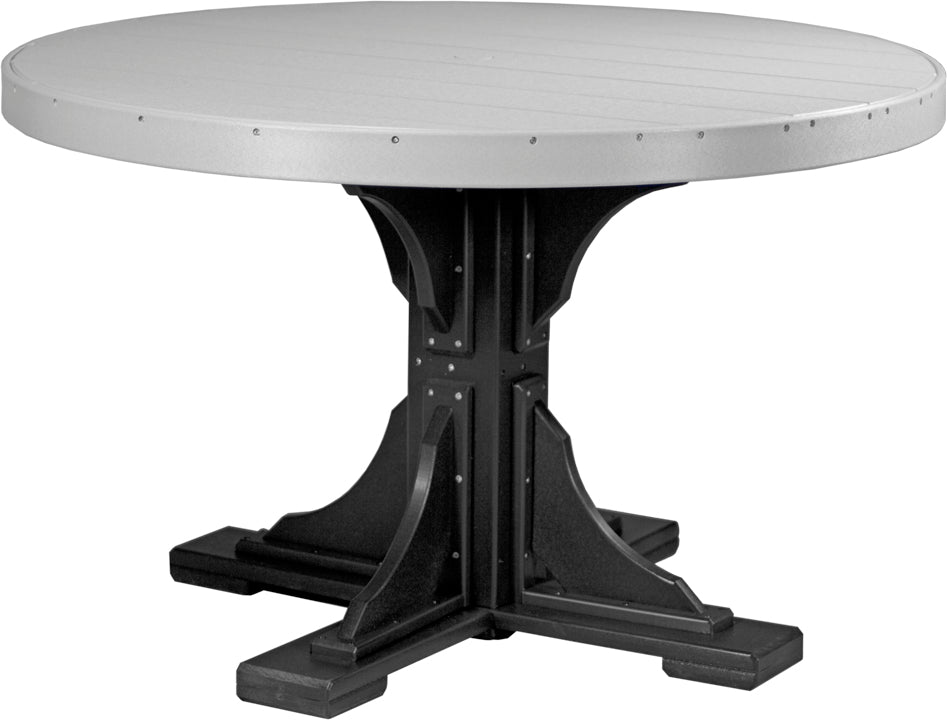 LuxCraft 48-Inch Round Dining Table Set for 4 - Modern Kitchen & Breakfast Nook Furniture for Small Spaces | Perfect for Apartments, Condos, and Cozy Dining Areas