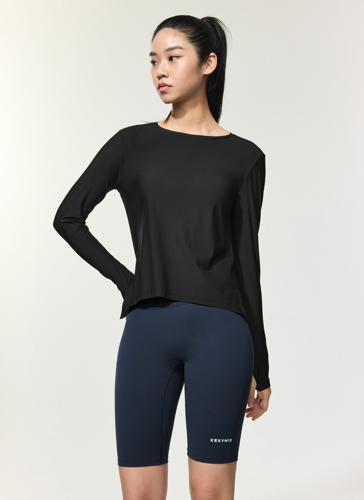 Breathable Cooling Tricot Boat Neck Long Sleeve Shirt for Women - Perfect for Yoga, Running & Summer Outdoor Activities