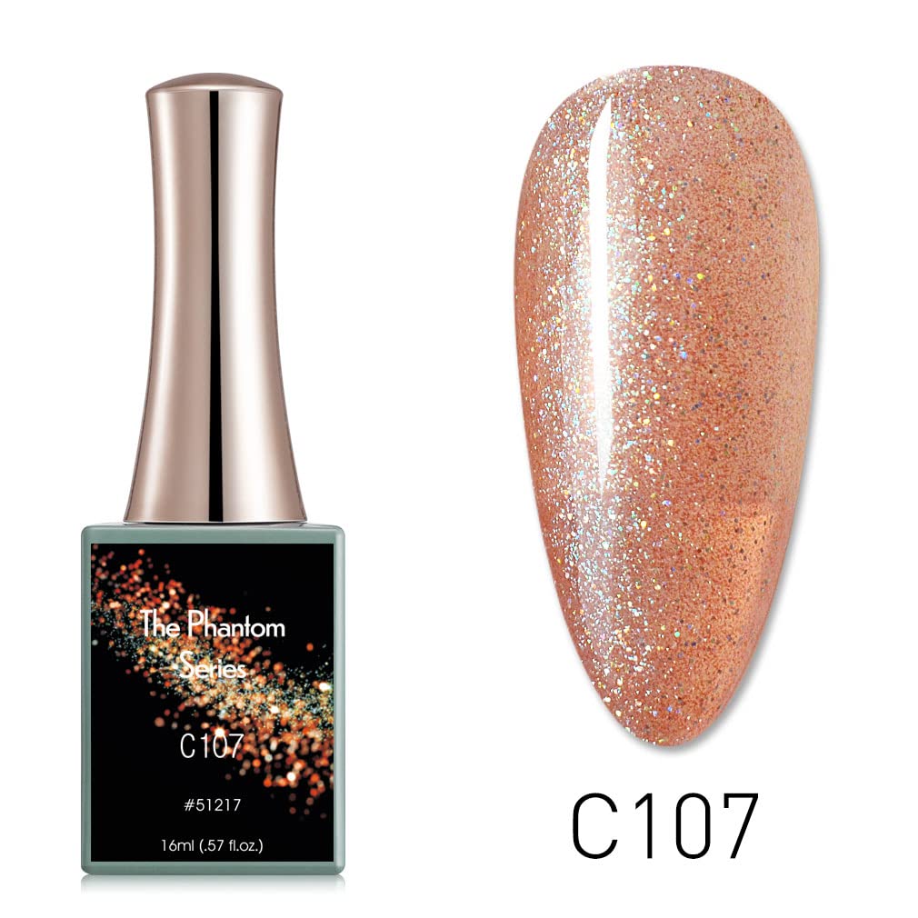 BELLE GAGA™ CANNI Gel Nail Polish Set - 16ml Soak Off LED/UV Nail Polish for Manicure, Salon & DIY Home Nail Art (Color C107) - Perfect for Professional Salons, At-Home Manicures & Nail Art Beginners