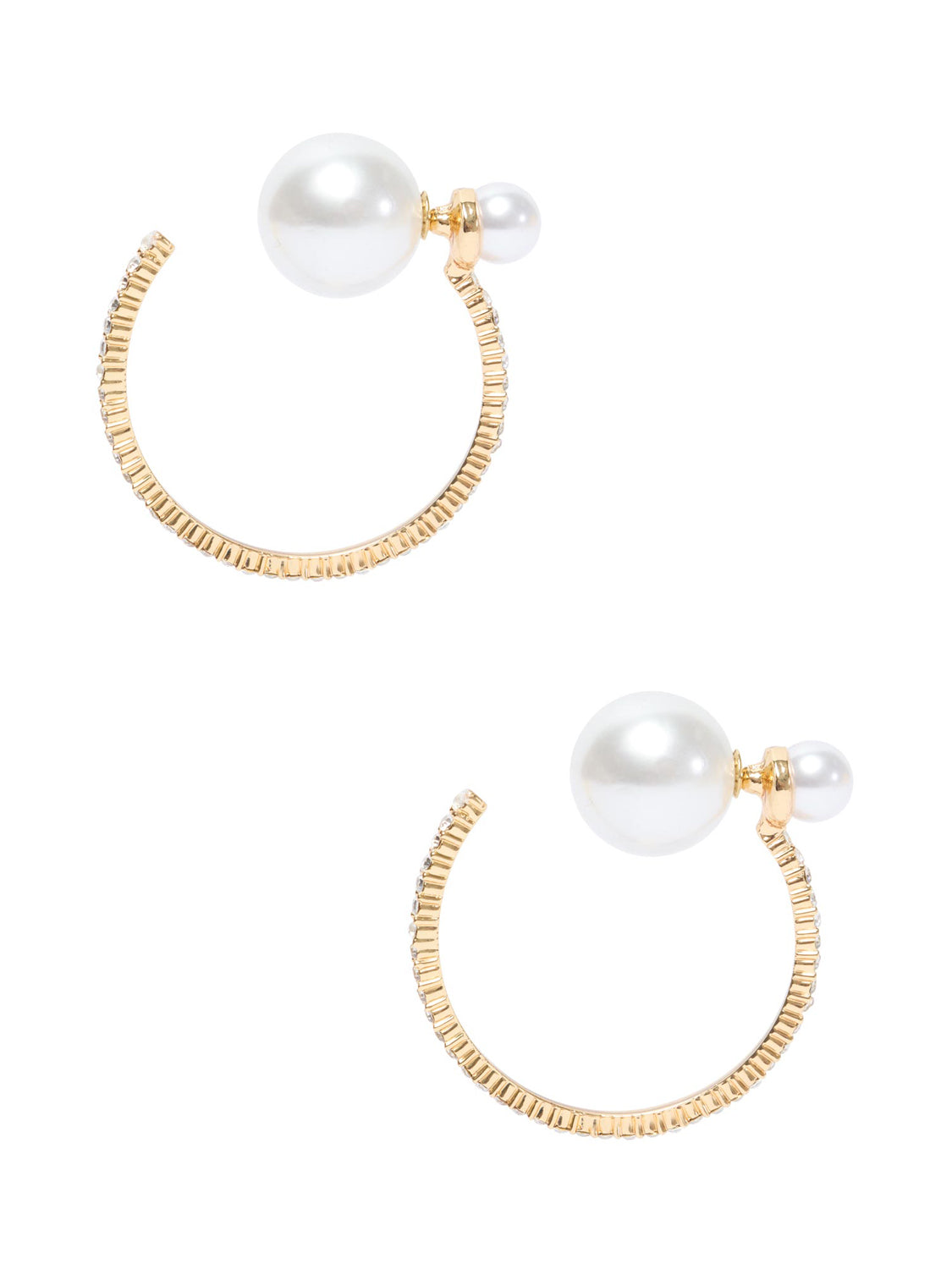 14K Gold Pavé Hoop Earrings for Women - Sparkling Diamond Hinged Huggie Hoops | Perfect for Parties, Weddings & Everyday Wear