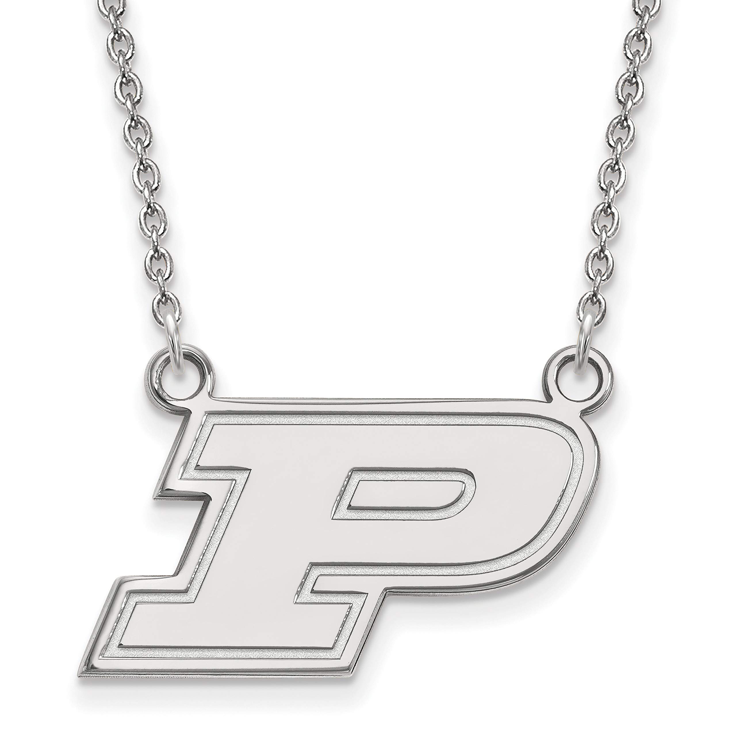 Purdue Boilermakers Sterling Silver Letter Logo Pendant Necklace - Perfect for Game Day, Graduation Gifts & School Spirit Jewelry