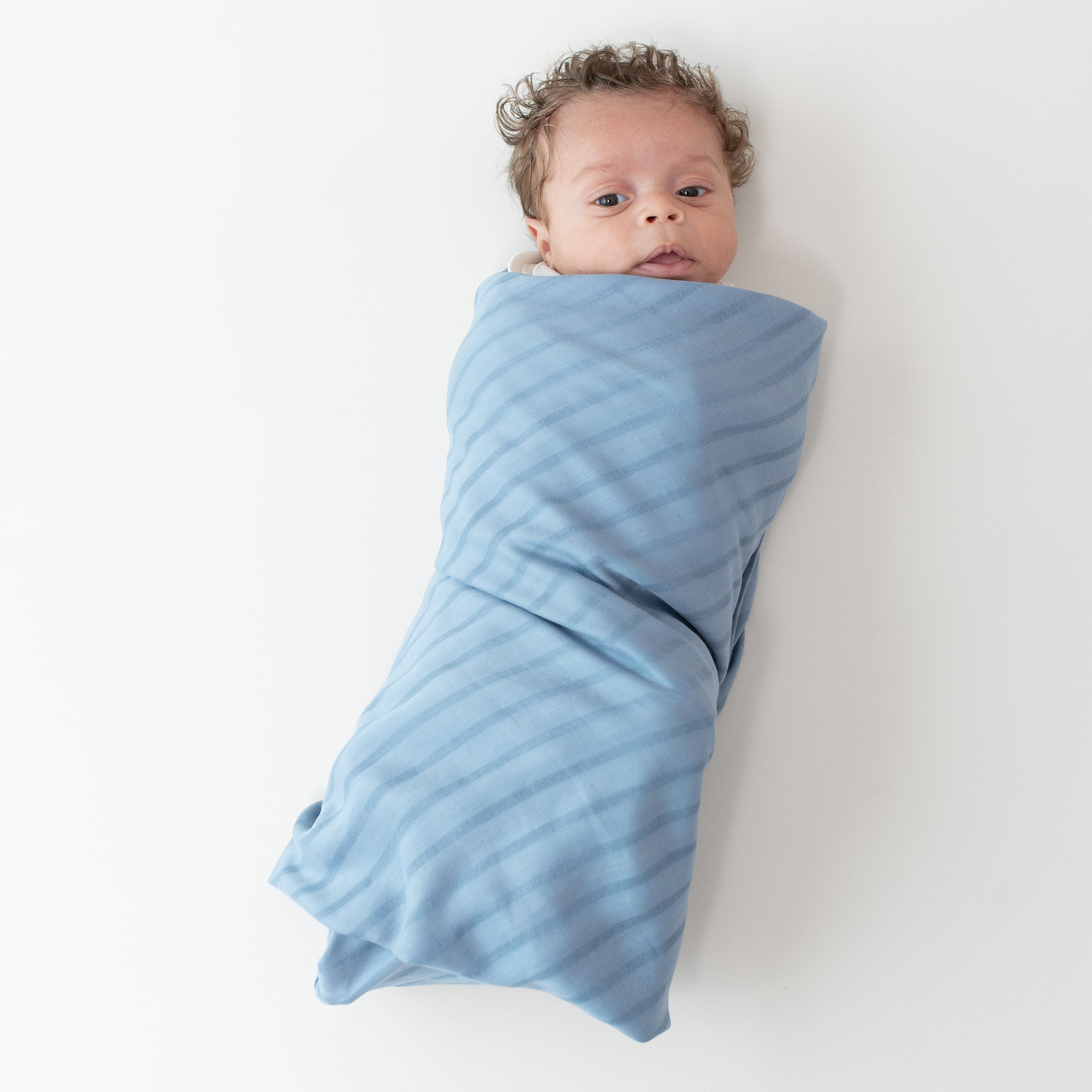 Soft Bamboo Muslin Swaddle Blanket - Breathable & Hypoallergenic Baby Wrap for Newborns - Perfect for Swaddling, Nursing Cover & Stroller Blanket (Slate Color)