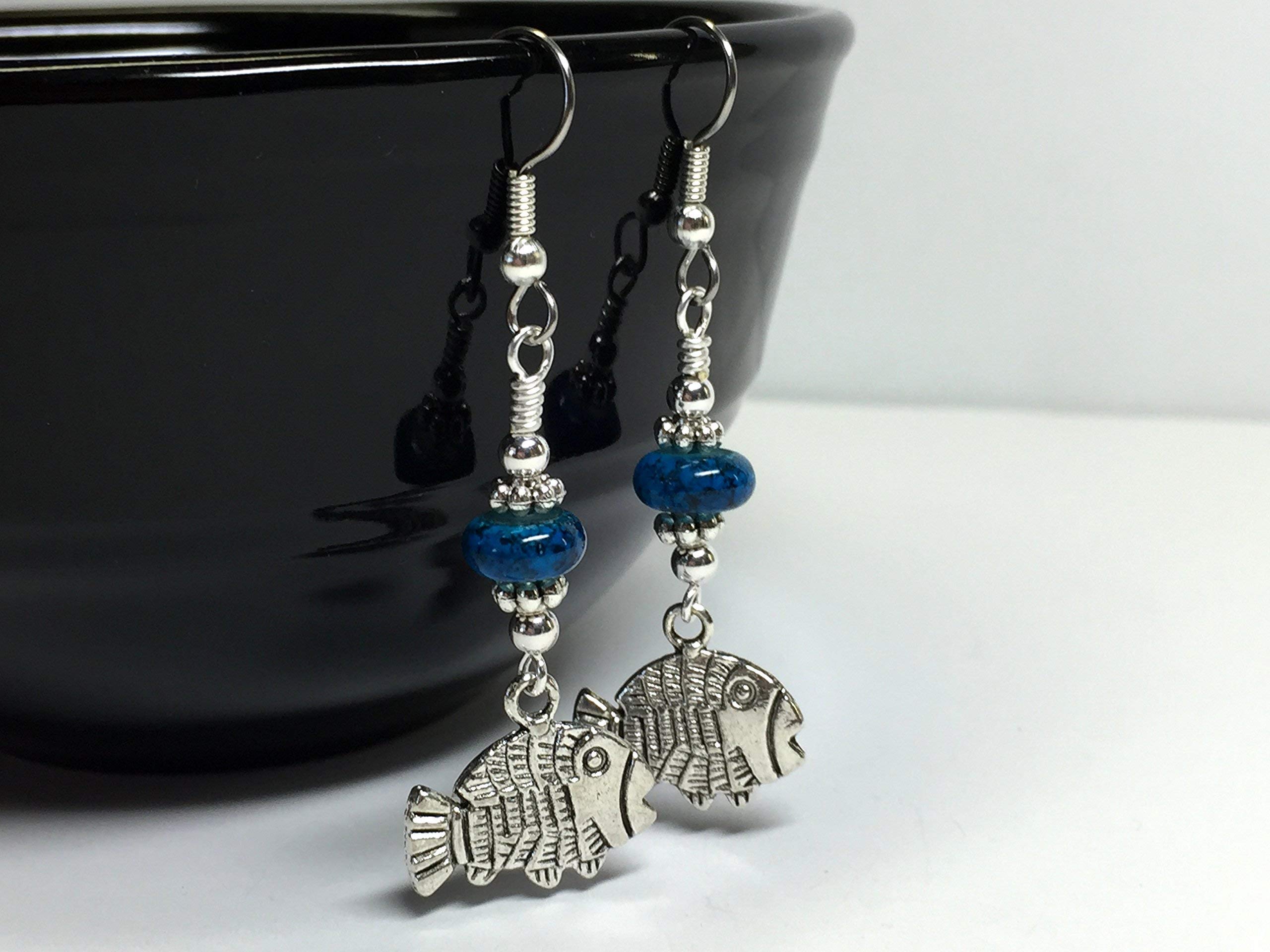 Handmade Tropical Fish Beaded Earrings for Women | Boho Beach Jewelry | Perfect for Summer Vacations, Beach Parties & Boho Fashion