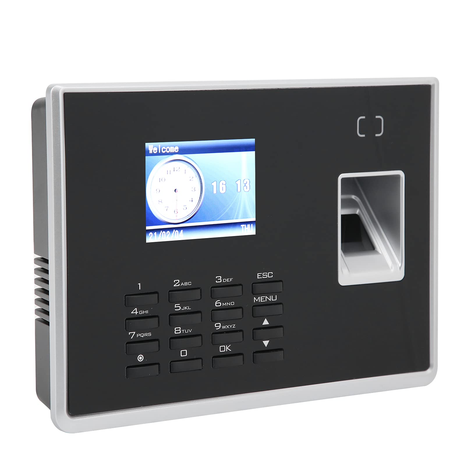 2.4 Inch TFT Color Screen Fingerprint Attendance Machine - 1000 User Capacity Biometric Time Clock for Office, School & Warehouse | Secure Employee Check-in System with Password Protection