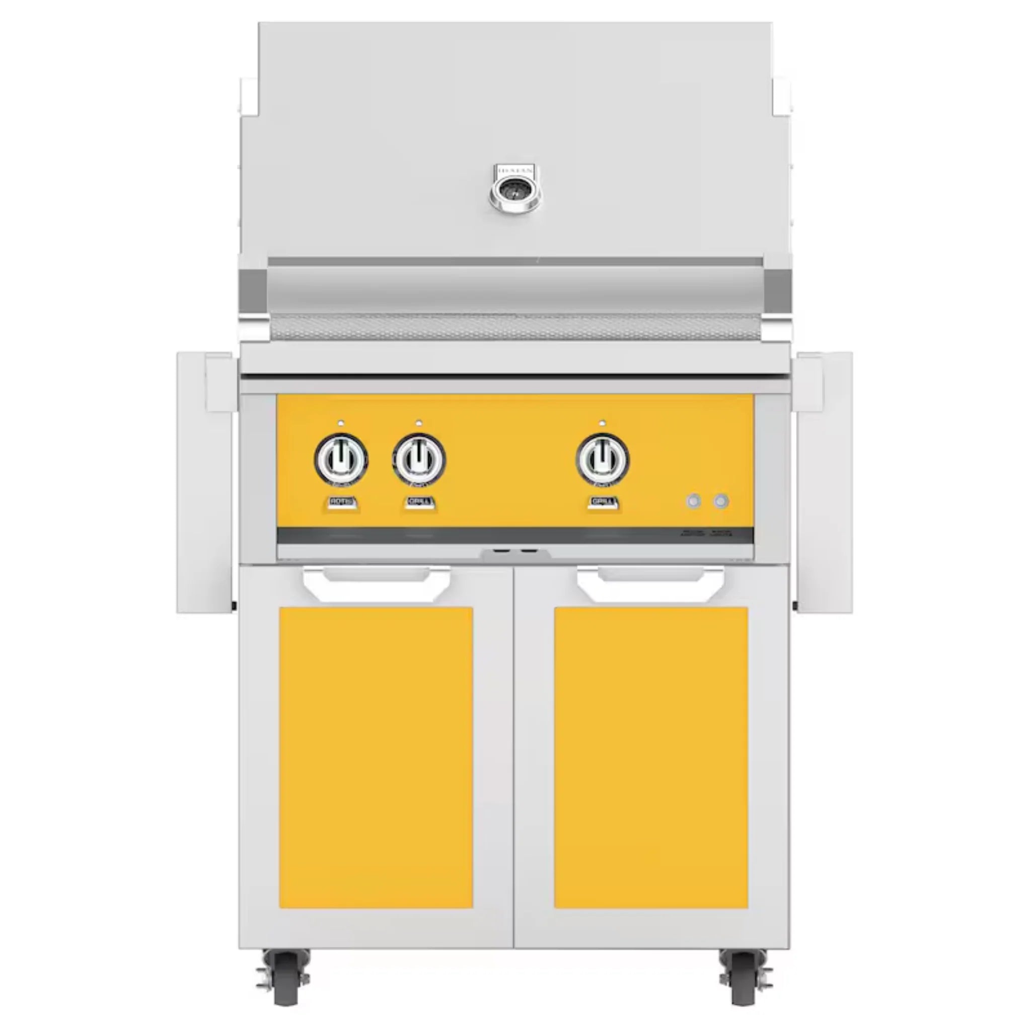 Hestan 30-Inch Freestanding Gas Grill with Double Access Doors - GBR30 GCD30 - Perfect for Outdoor Cooking, Backyard BBQs, and Patio Entertaining