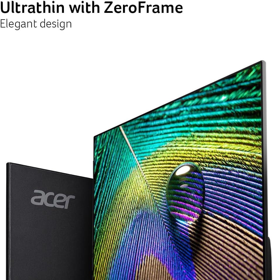 Acer 23.8 Inch FHD 1080p 120Hz Ultra Slim Gaming Monitor with Adaptive Sync IPS Panel - 2 Pack Set for PC, PS5, Xbox Series X Gaming Setup & Home Office Workstation