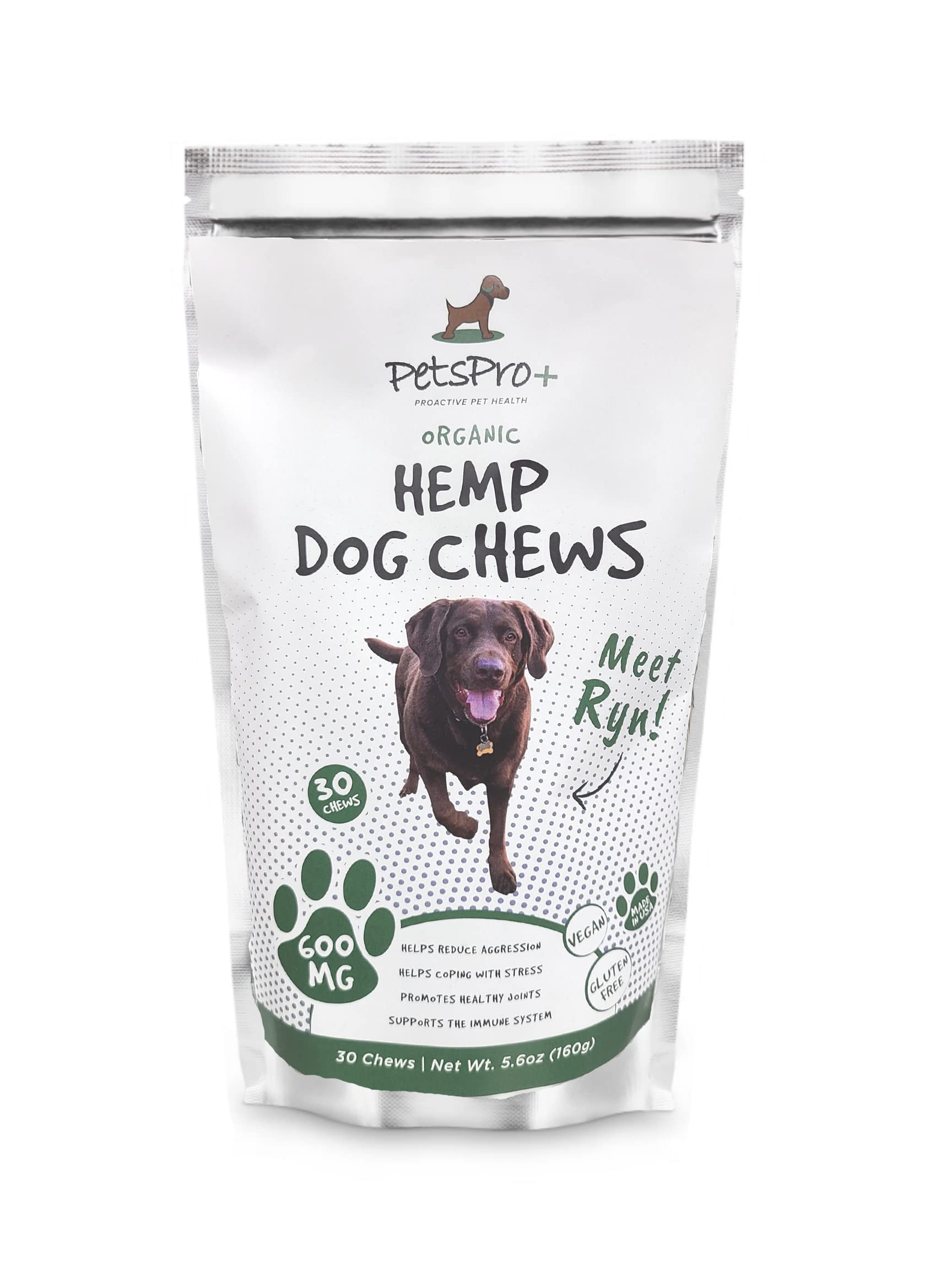 PETSPROPLUS Hemp Chews for Medium Dogs - Natural Hemp Biscuit Snacks for Joint & Anxiety Relief - Perfect for Training, Rewards & Daily Treats