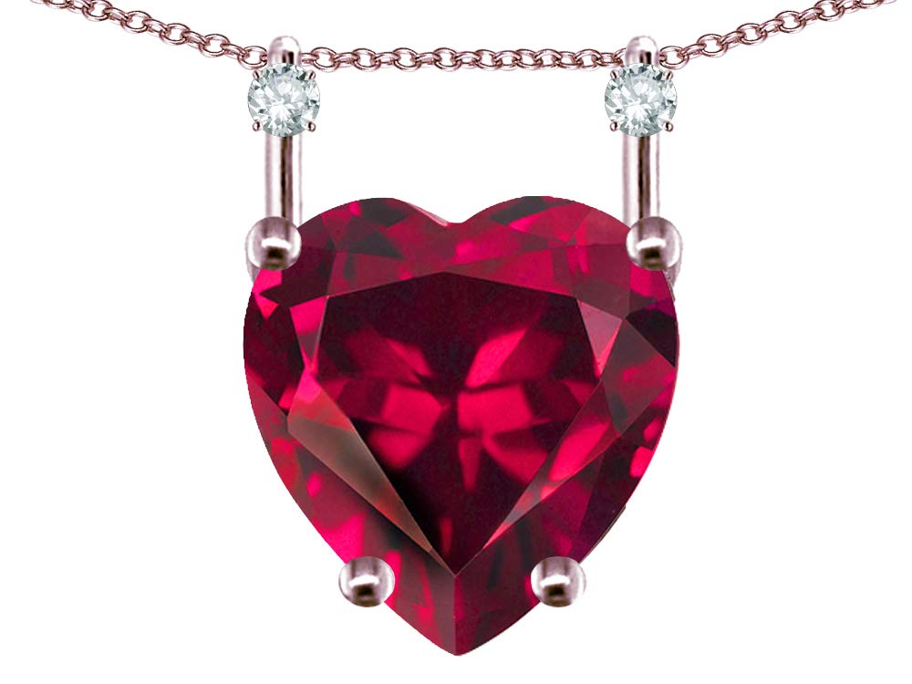 10k Gold Heart Pendant for Women - 8mm Stackable Mother's Day Gift - Perfect for Layering Necklaces & Special Occasions