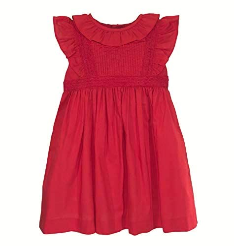 Toddler Baby Girls' Spring Summer Casual Dress with Lace Ruffle Sleeves - Princess Party Dress for Birthday, Photo Shoots & Special Occasions