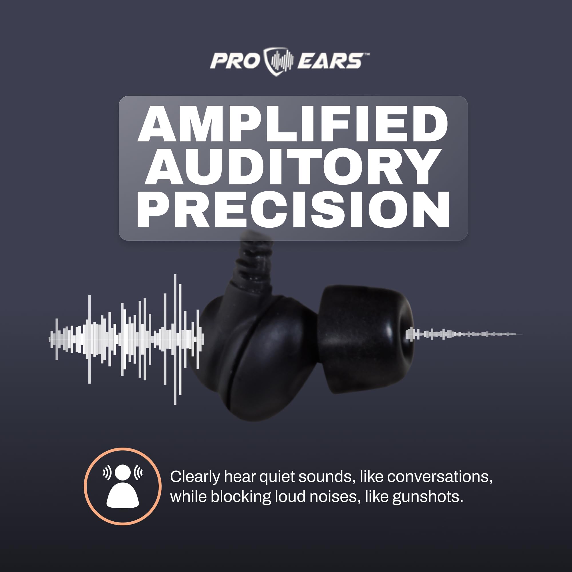 Pro Ears Stealth 28 HTBT Bluetooth Hearing Protection - 28dB Noise Reduction, Comfort Fit, 15-Hour Battery Life for Shooting, Hunting & Outdoor Activities | Perfect for Range Days & Construction Work