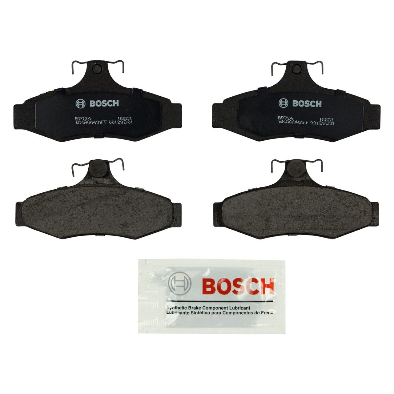 Bosch BP724 Premium Disc Brake Pads - High Performance Braking for Cars, Trucks & SUVs - Perfect for City Driving, Highway Commuting & Off-Road Adventures