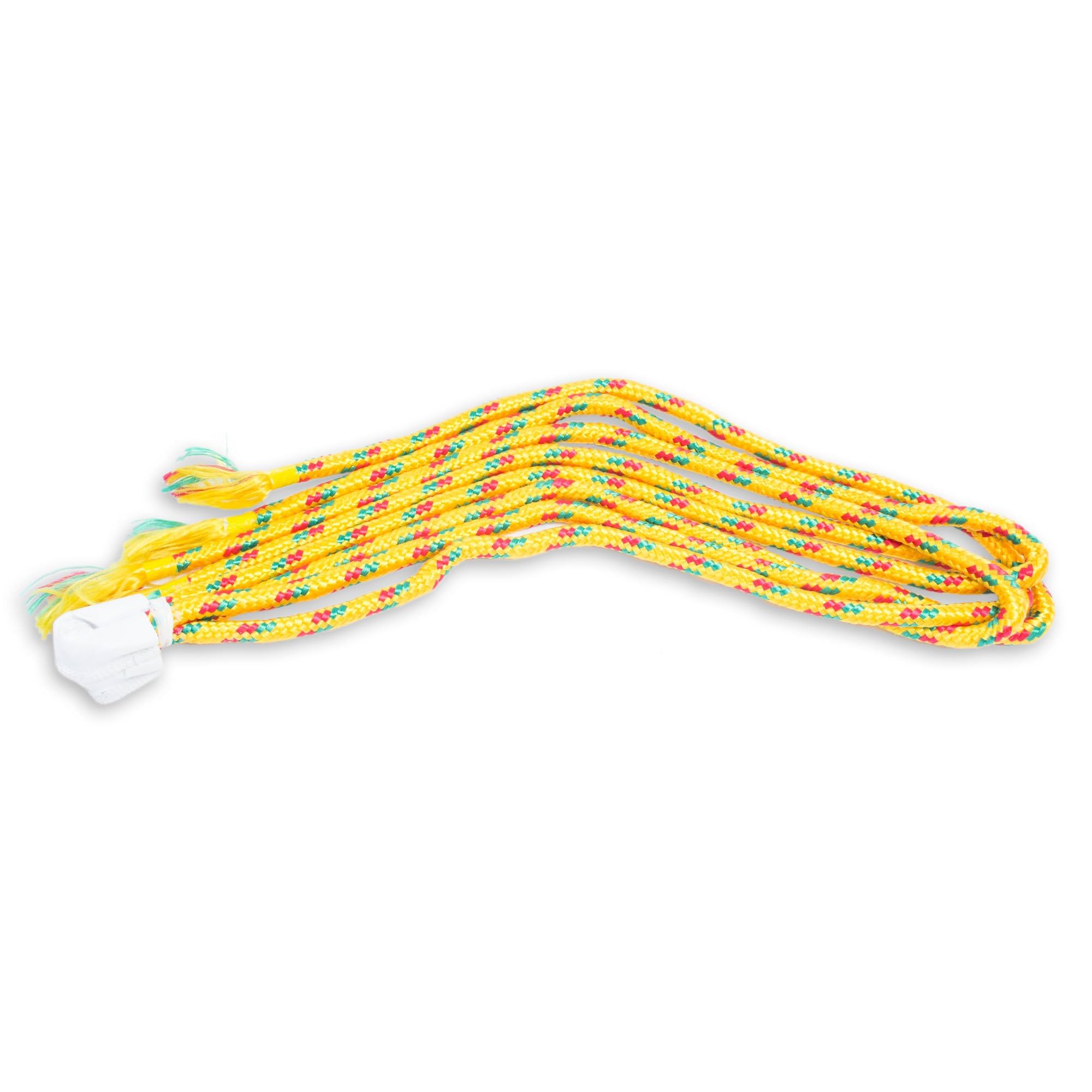 NOVICA Double XL Mayan Rope Hammock - Handwoven Cotton with Green, Yellow & Red Stripes - 2 Person Hammock for Outdoor Relaxation, Backyard Lounging & Beach Vacations