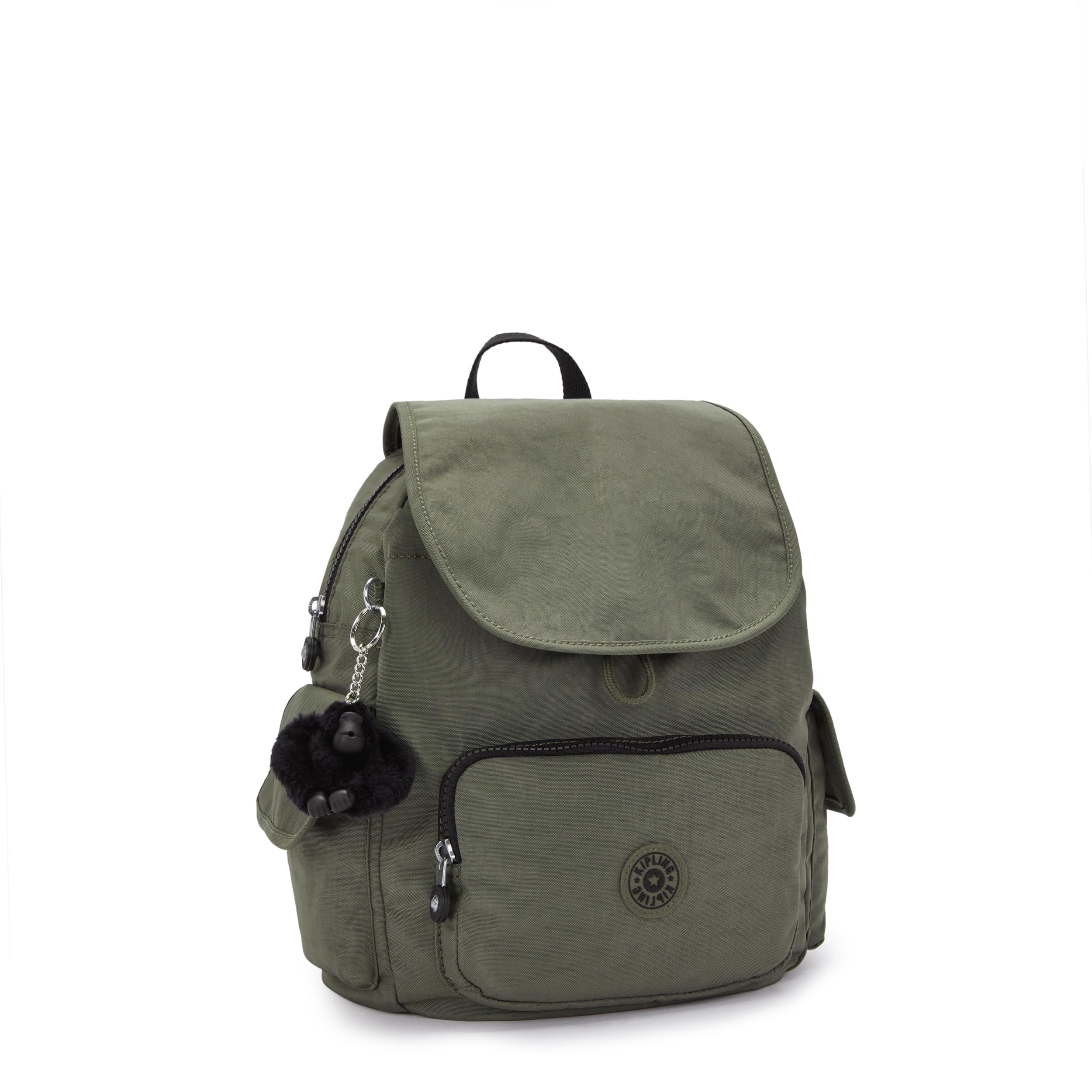 Kipling Women's City Pack S Backpack Handbag - Lightweight Travel Laptop Bag, Green Moss, 19x27x33.5 cm (LxWxH) - Perfect for Work, School & Daily Commute