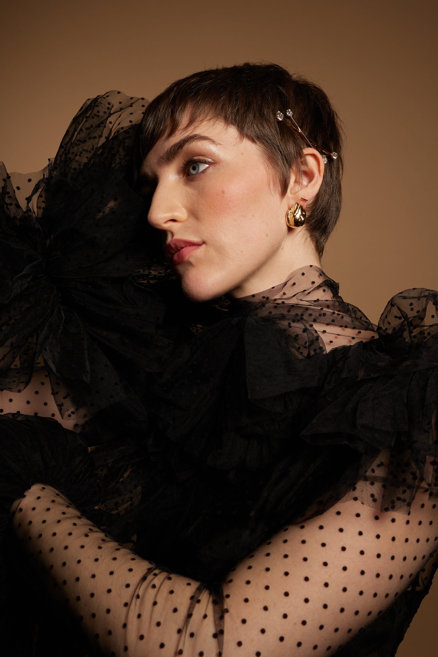 Tera Metal Studs for Women - Punk Rock Gothic Fashion Earrings - Perfect for Concerts, Parties, and Edgy Outfits