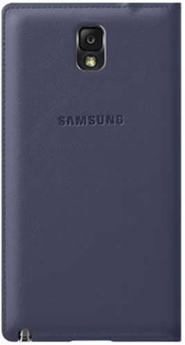 Original Samsung Galaxy Note 3 Wallet Case EF-WN900BVE - Premium Leather Flip Cover with Card Slots & Stand Function (Blue) - Perfect for Business Professionals & Daily Commuters