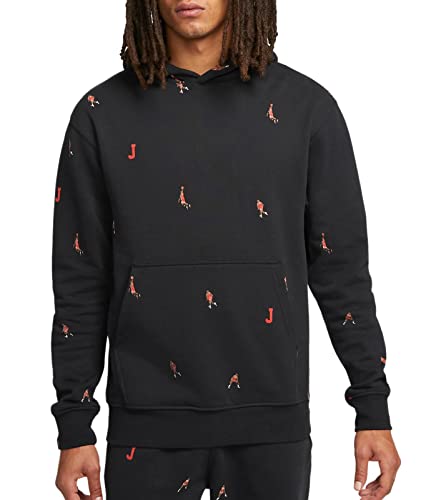 Jordan Men's Essentials Fleece Pullover Hoodie - Soft & Warm Hooded Jacket for Casual Wear, Gym & Outdoor Activities