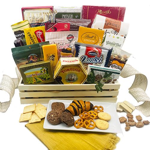 Premium Gourmet Corporate Gift Basket - Deluxe Assorted Snacks & Treats for Business Clients, Employees & Corporate Events - Perfect for Holidays, Appreciation Gifts & Client Meetings