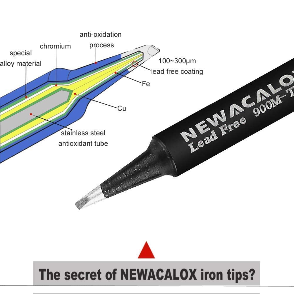 High-Quality Soldering Iron Tips Kit - Durable & Precision Tips for Electronics Repair, DIY Projects, and Home Improvement