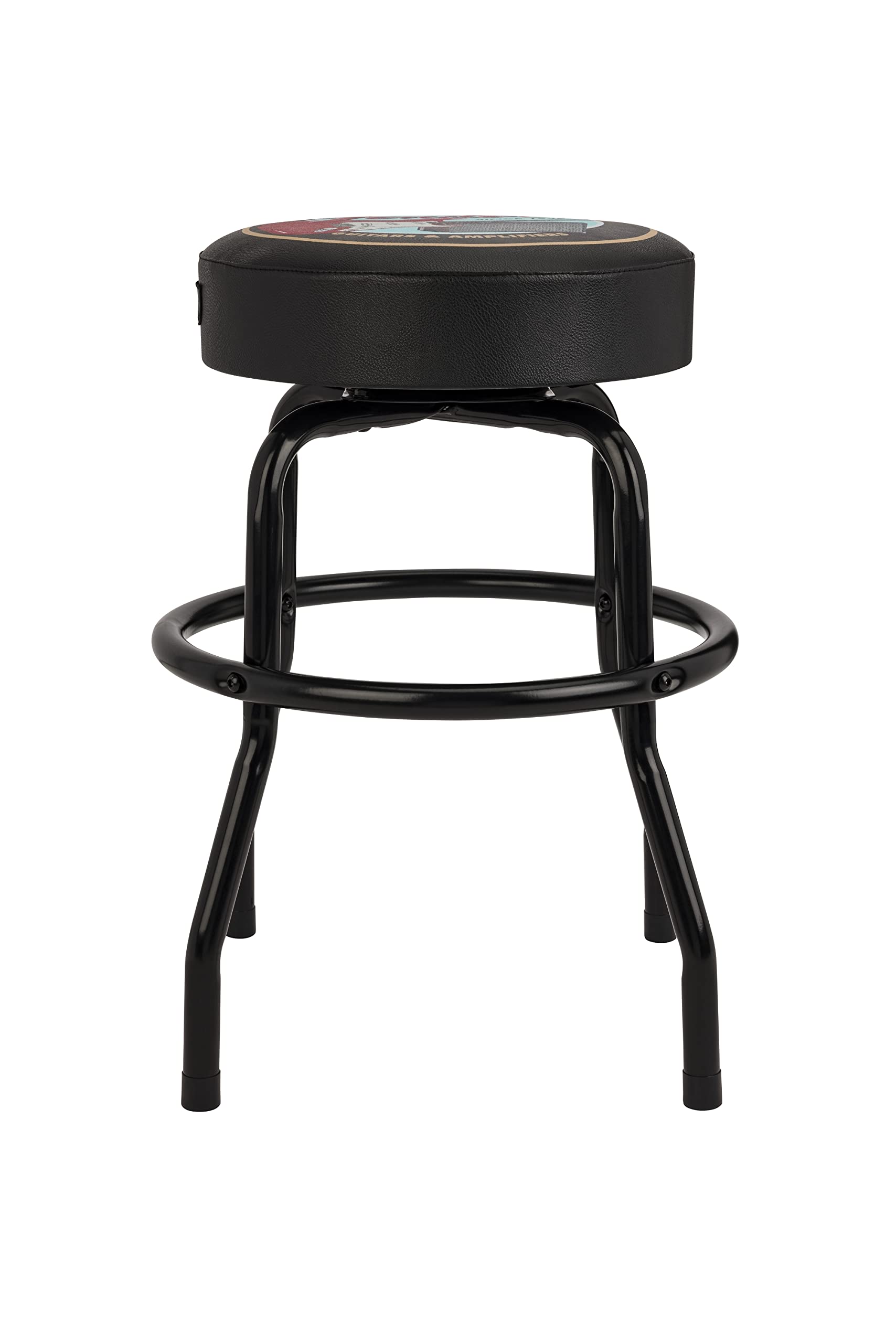 **Fender Guitars & Amps Logo Swivel Bar Stool with Guitar Picks Pouch – Perfect Gift for Musicians & Dads – 24