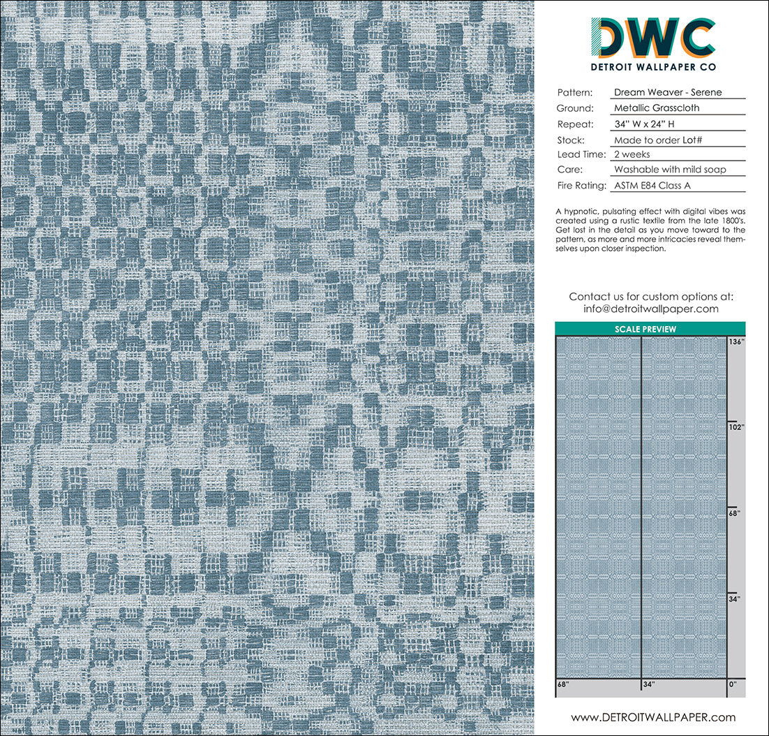 Dream Weaver Serene Grasscloth Wallpaper - Natural Textured Wall Covering for Living Room, Bedroom & Home Decor
