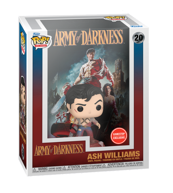 Army of Darkness Ash Williams Gamestop Exclusive VHS Pop Vinyl Figure - Perfect for Horror Movie Collectors & Pop Culture Fans