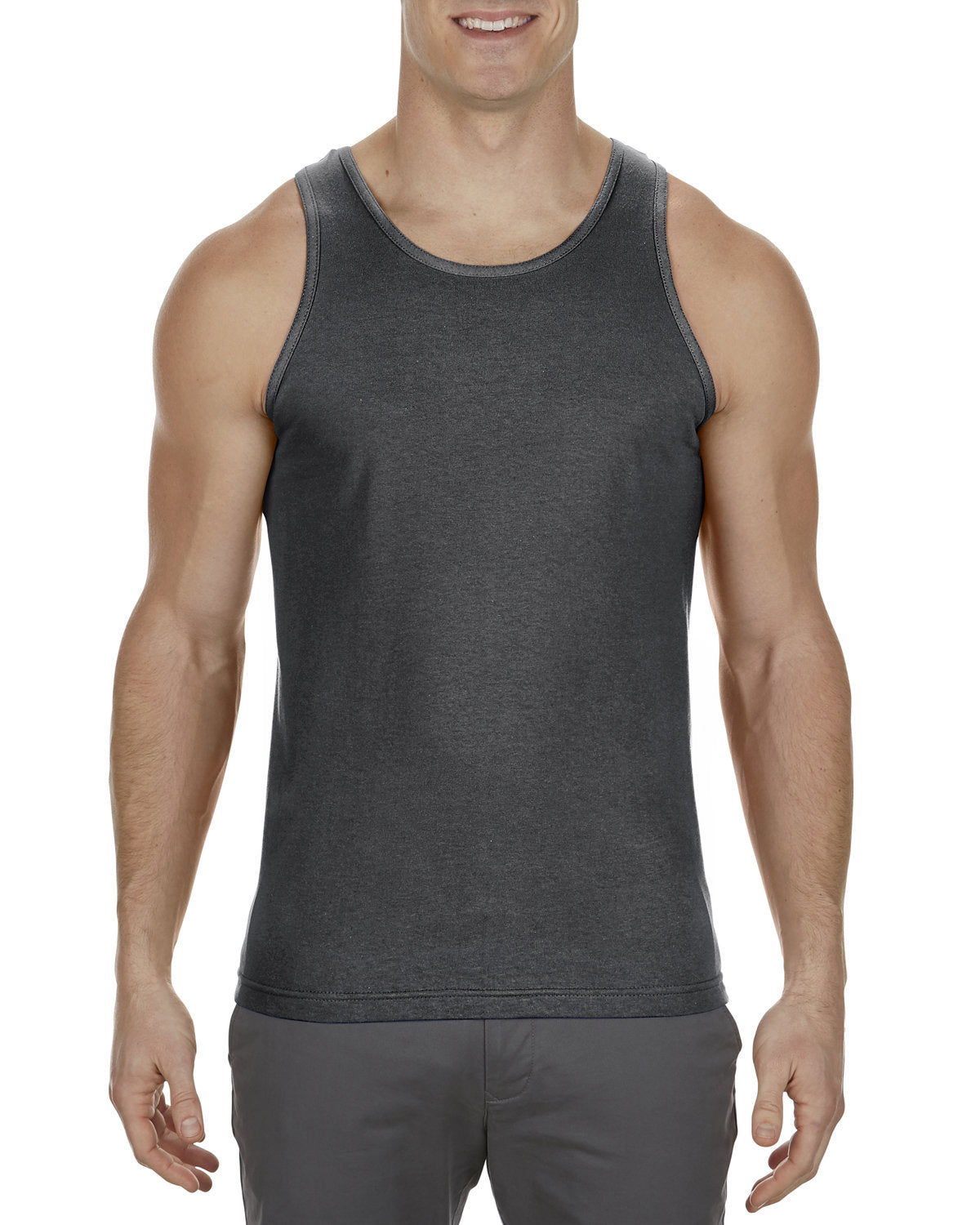 Alstyle AL1307 Men's & Women's 100% Cotton Tank Top - 6.0 oz Soft Breathable Sleeveless Shirt for Gym, Workout, Summer & Casual Wear