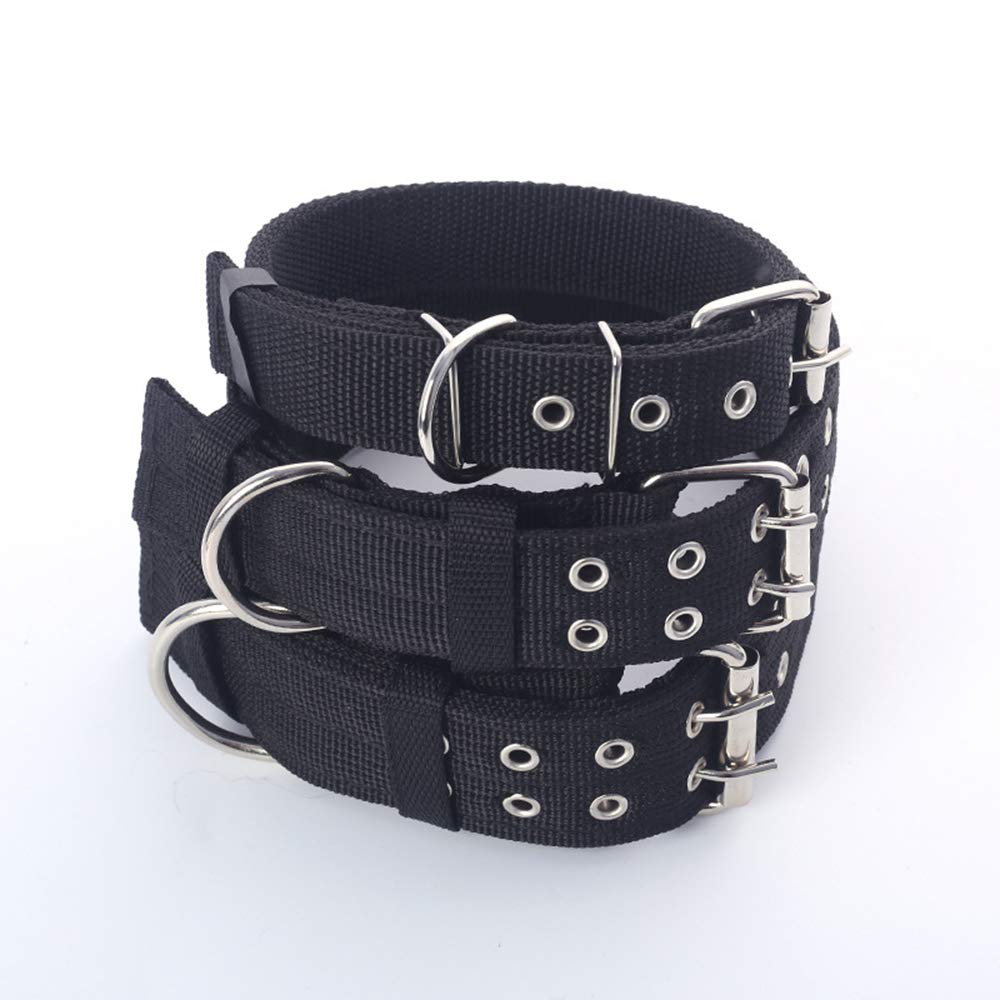 Military Adjustable Dog Collar - 1.5 Inch Wide Heavy Duty Nylon Tactical Collar with D Ring & Buckle for Large Dogs - Perfect for Training, Hiking, and Outdoor Adventures
