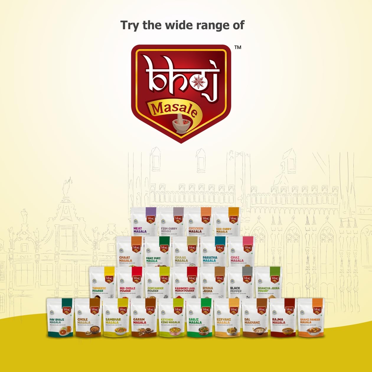 Bhoj Masale Sambhar Masala 200GM - Authentic Indian Spice Blend for Sambar | No Preservatives, No Onion, No Garlic (Jain Friendly) | Perfect for Home Cooking, Vegan & Vegetarian Dishes | Great for Curry, Lentil Soup & South Indian Cuisine
