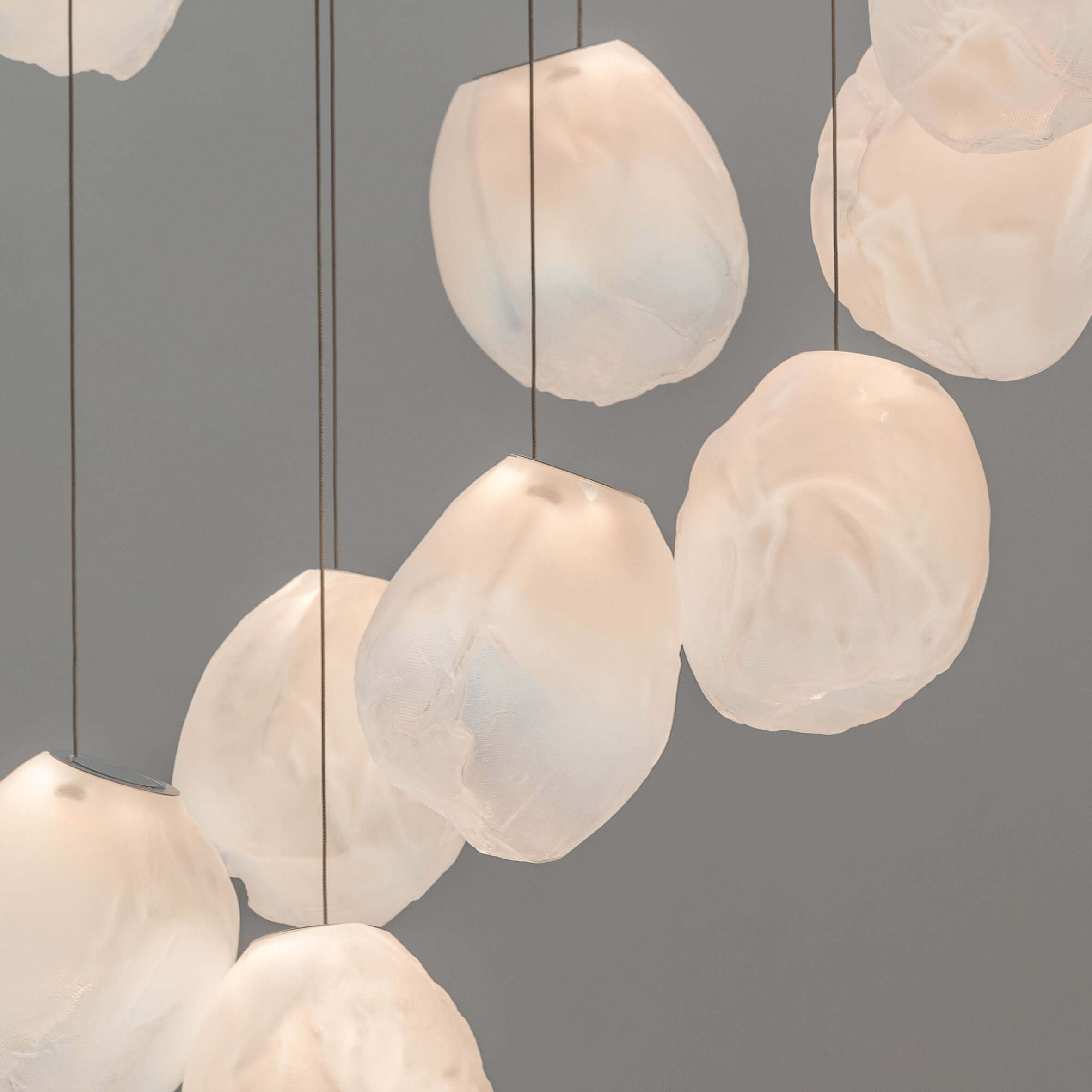 Stylish Blowing Liquid Glass Pendant Light - Modern Handcrafted Glass Chandelier for Dining Room, Kitchen Island & Bedroom Decor