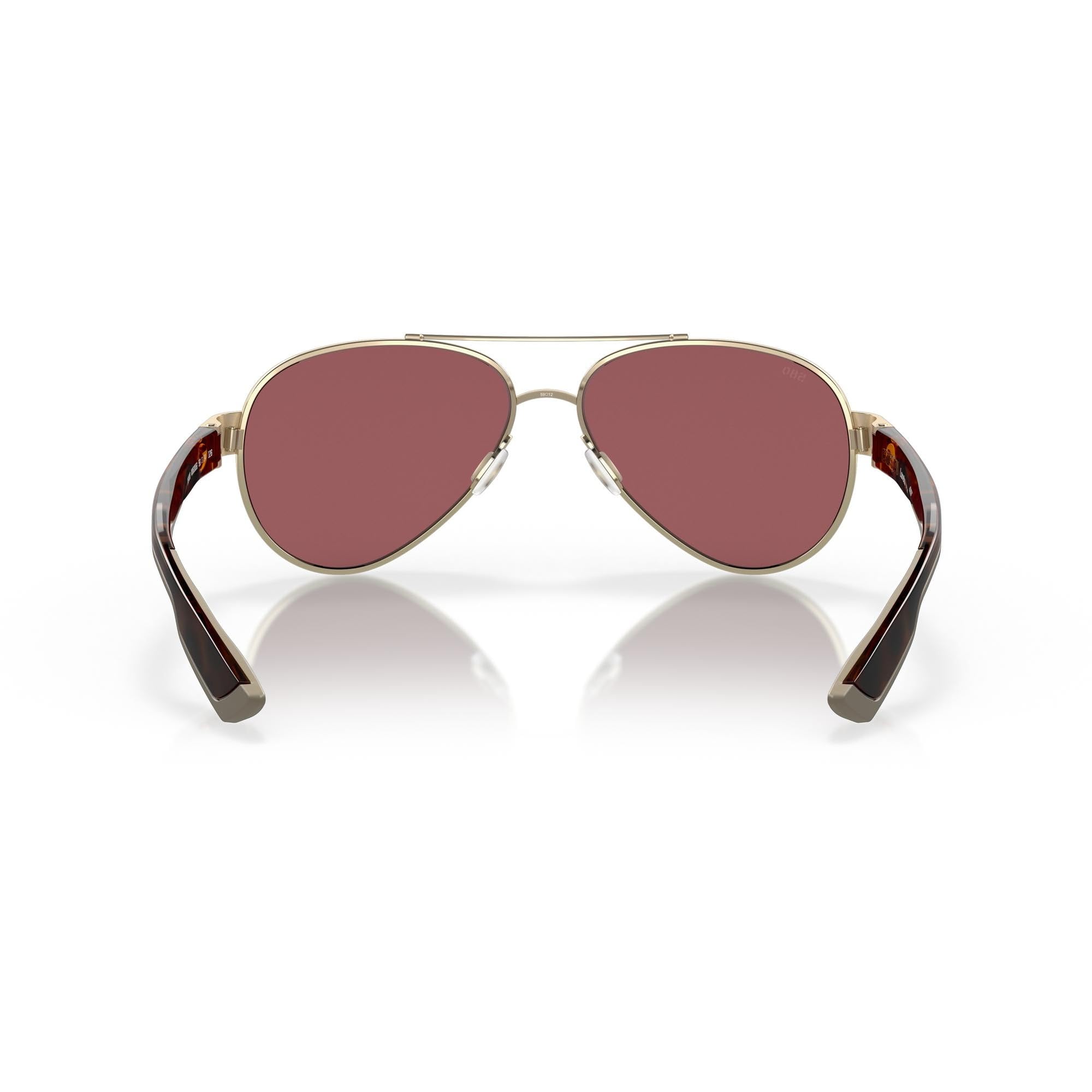 Costa Del Mar Women's Loreto Aviator Sunglasses - Polarized UV Protection - Stylish Fashion Shades for Women - Perfect for Driving, Beach & Outdoor Activities