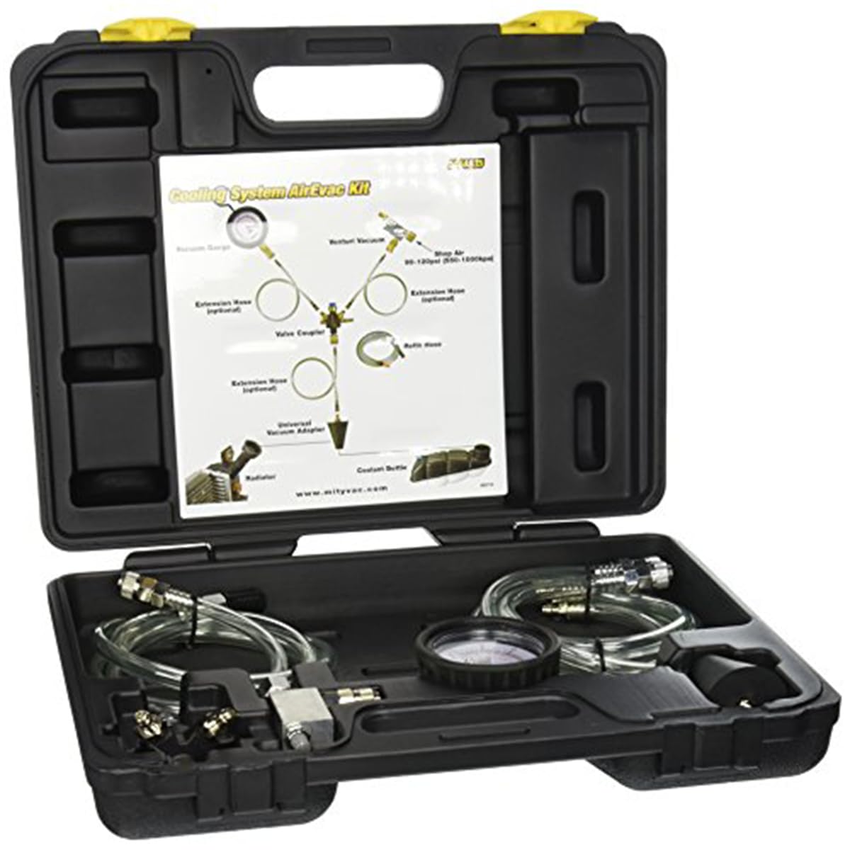 Mityvac Cooling System Air Evacuation and Refill Kit - Professional Automotive Cooling System Bleeder Tool for DIY Car Maintenance & Repair | Perfect for Flushing Radiators, Changing Coolant, and Removing Air Pockets