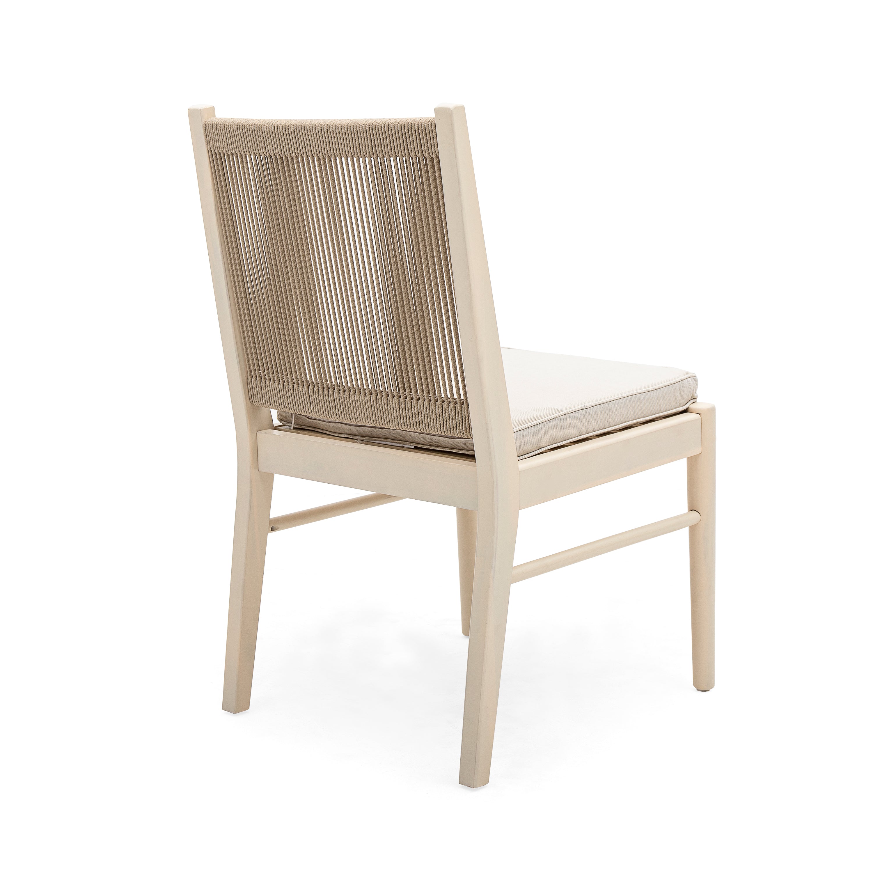 CORDOBA KD Dining Chair Set of 2 - Modern Wooden Kitchen Chairs with Upholstered Seat - Perfect for Dining Room, Kitchen, and Breakfast Nook