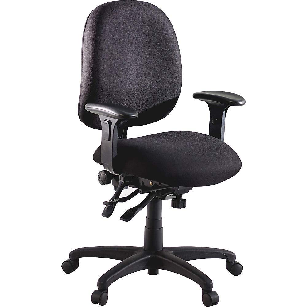 Lorell High Performance Task Chair - Ergonomic Office Chair with Adjustable Height & Lumbar Support, Black - Perfect for Home Office, Gaming & Workspace