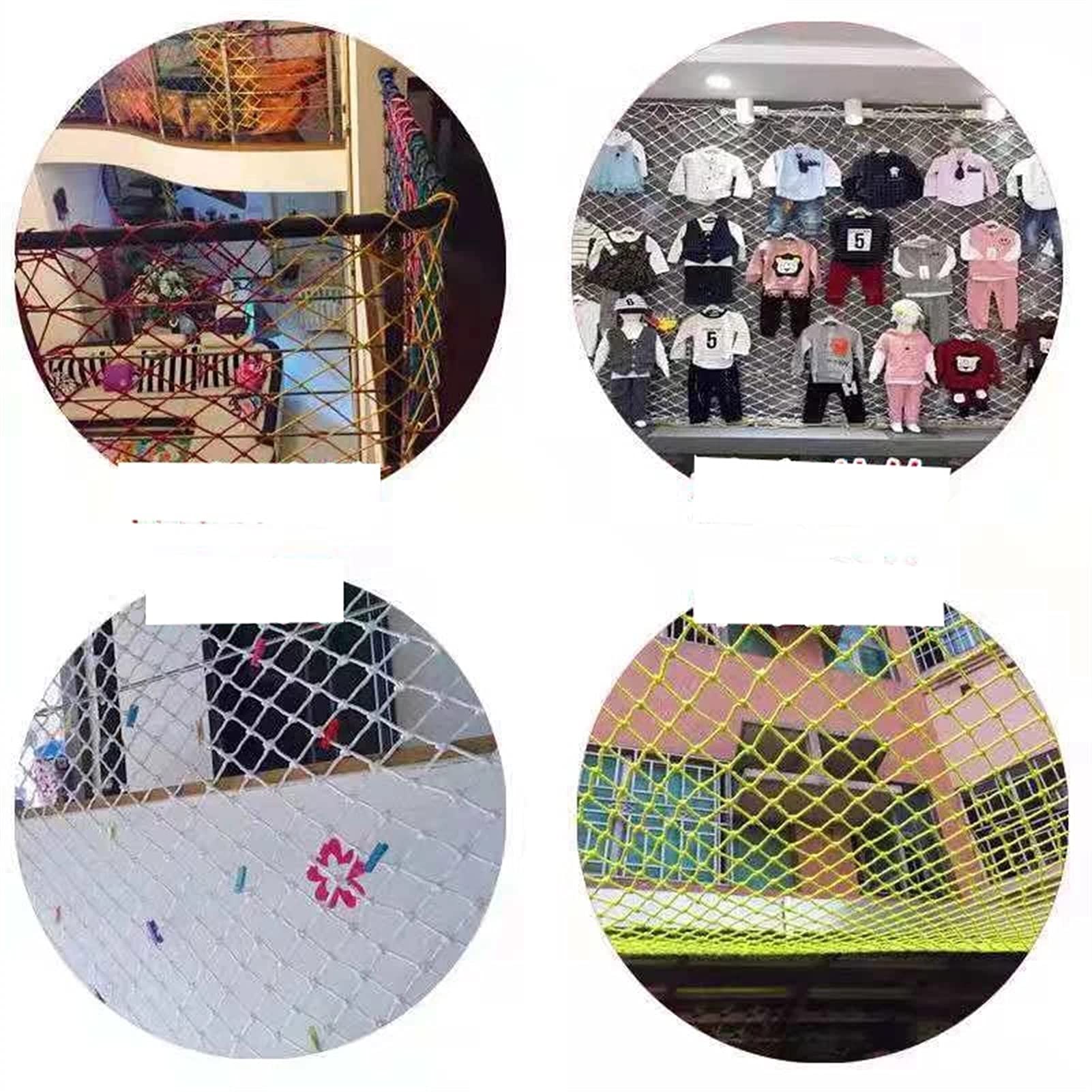 Child Safety Stair & Balcony Protection Net - 8mm Rope, 2×10m (7×33ft) Anti-Fall Safety Netting for Outdoor Playground, Cargo Trailer & Home Injury Prevention - Perfect for Stairs, Balconies, Play Areas & Pet Safety