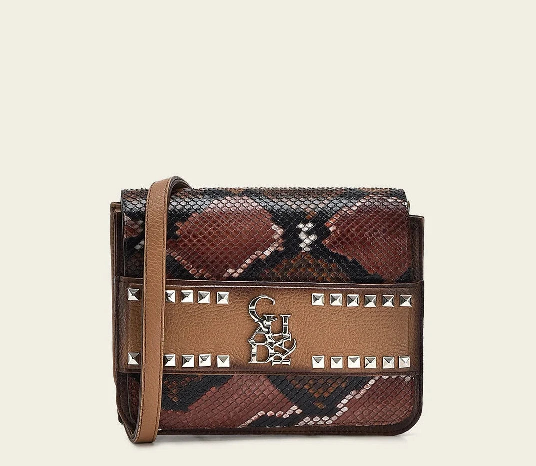 BOD1APH Cuadra Honey Dress Fashion Python Tote Bag for Women - Stylish Handbag for Work, Travel & Everyday Use