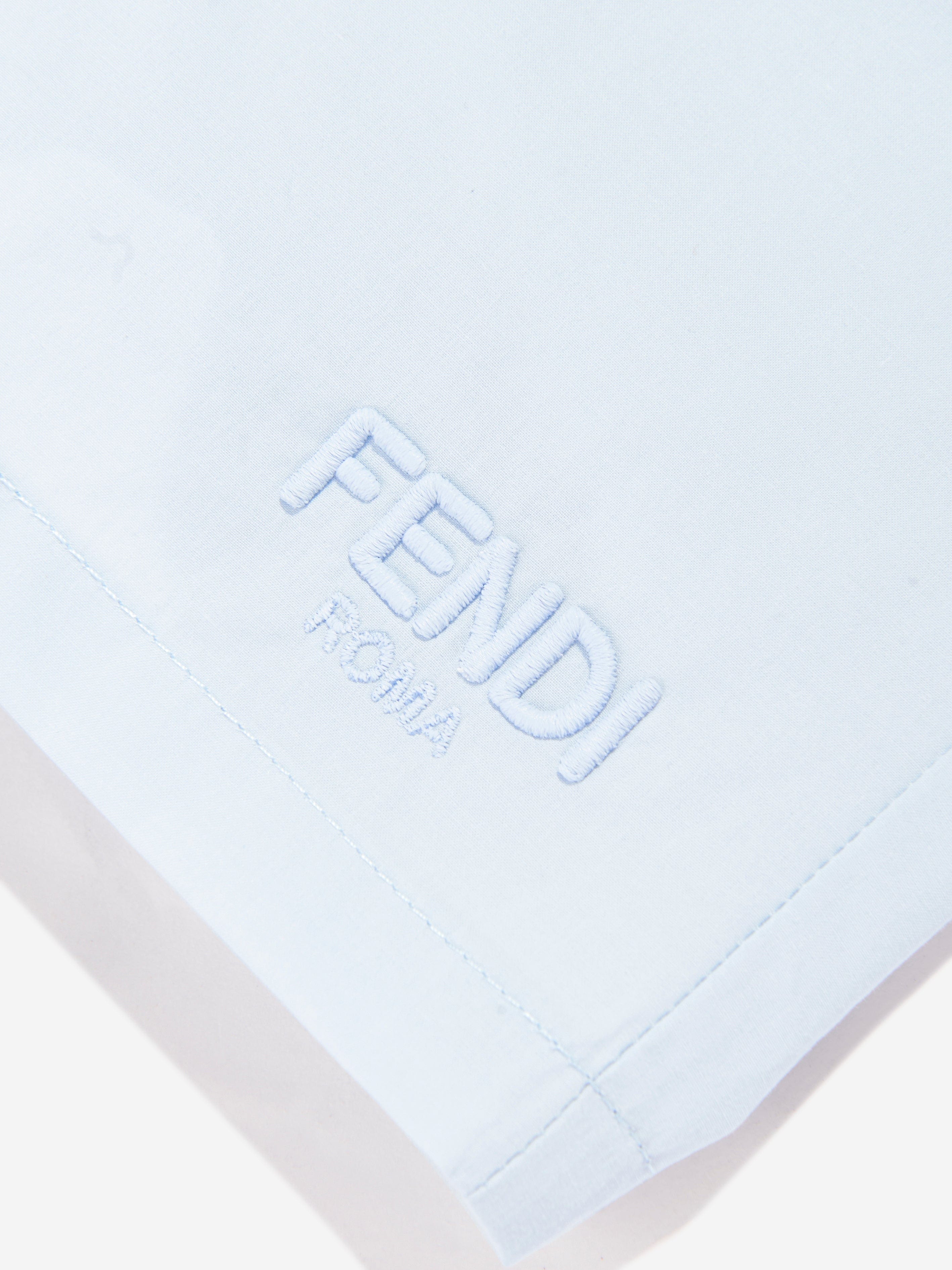 Baby Boys' Blue Logo Shorts - Comfortable Cotton Playwear for Summer Outings & Playdates