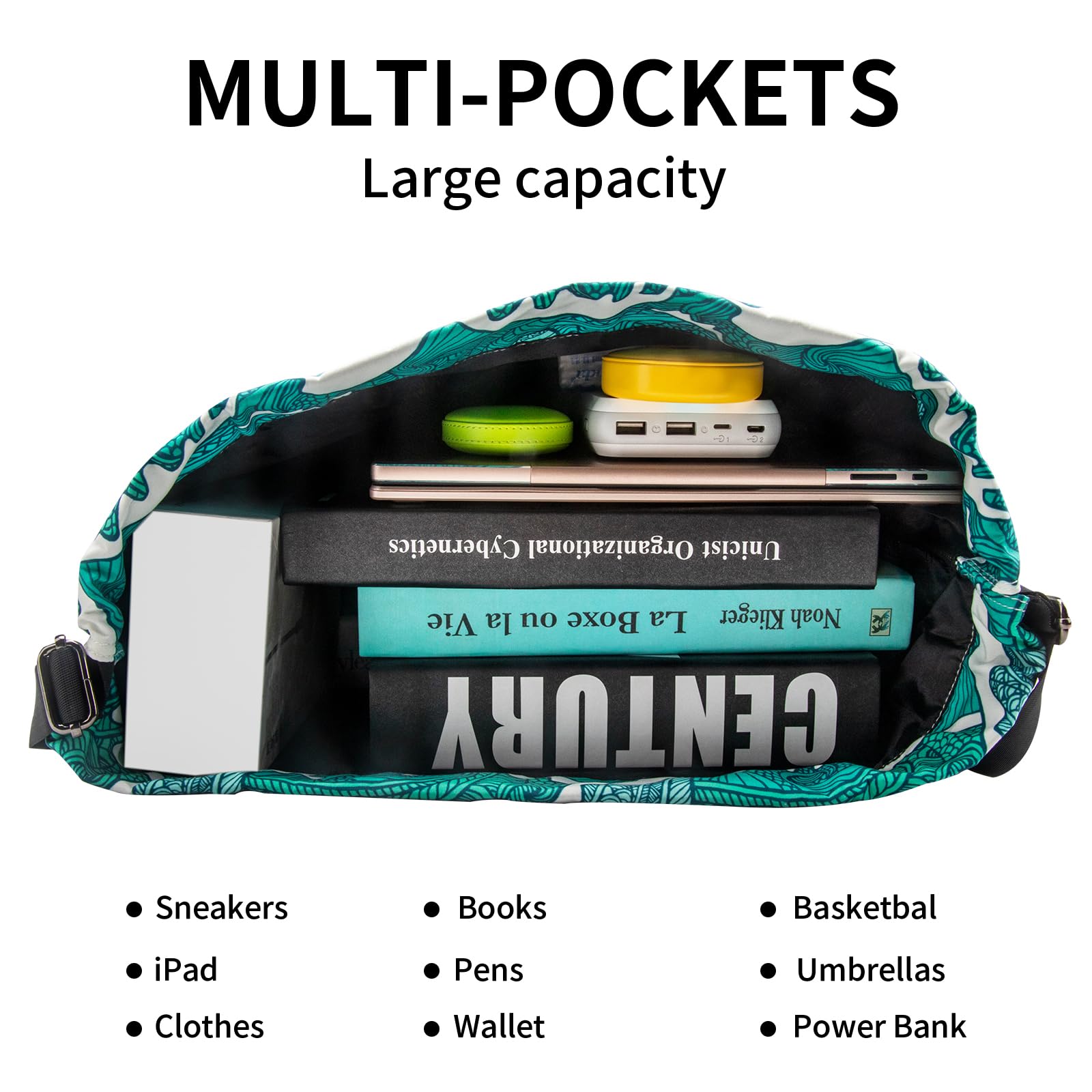 Waterproof Drawstring Sports Bag - Lightweight Sackpack Backpack for Men & Women - Perfect for Gym, Travel, Beach & Outdoor Activities