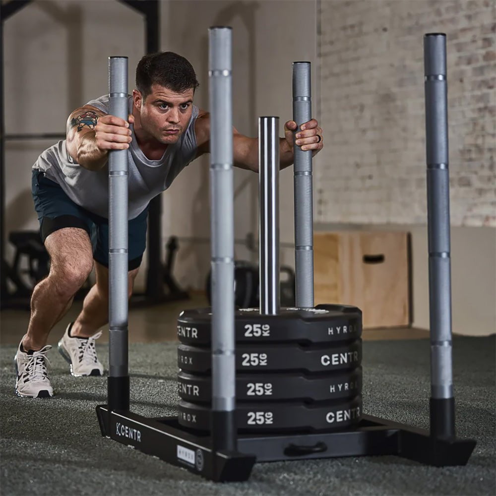 CENTR X HYROX Competition Sled - Professional Grade Workout Sled for Cross Training, HIIT & Strength Exercises - Perfect for Home Gym, Outdoor Training & HYROX Competitions