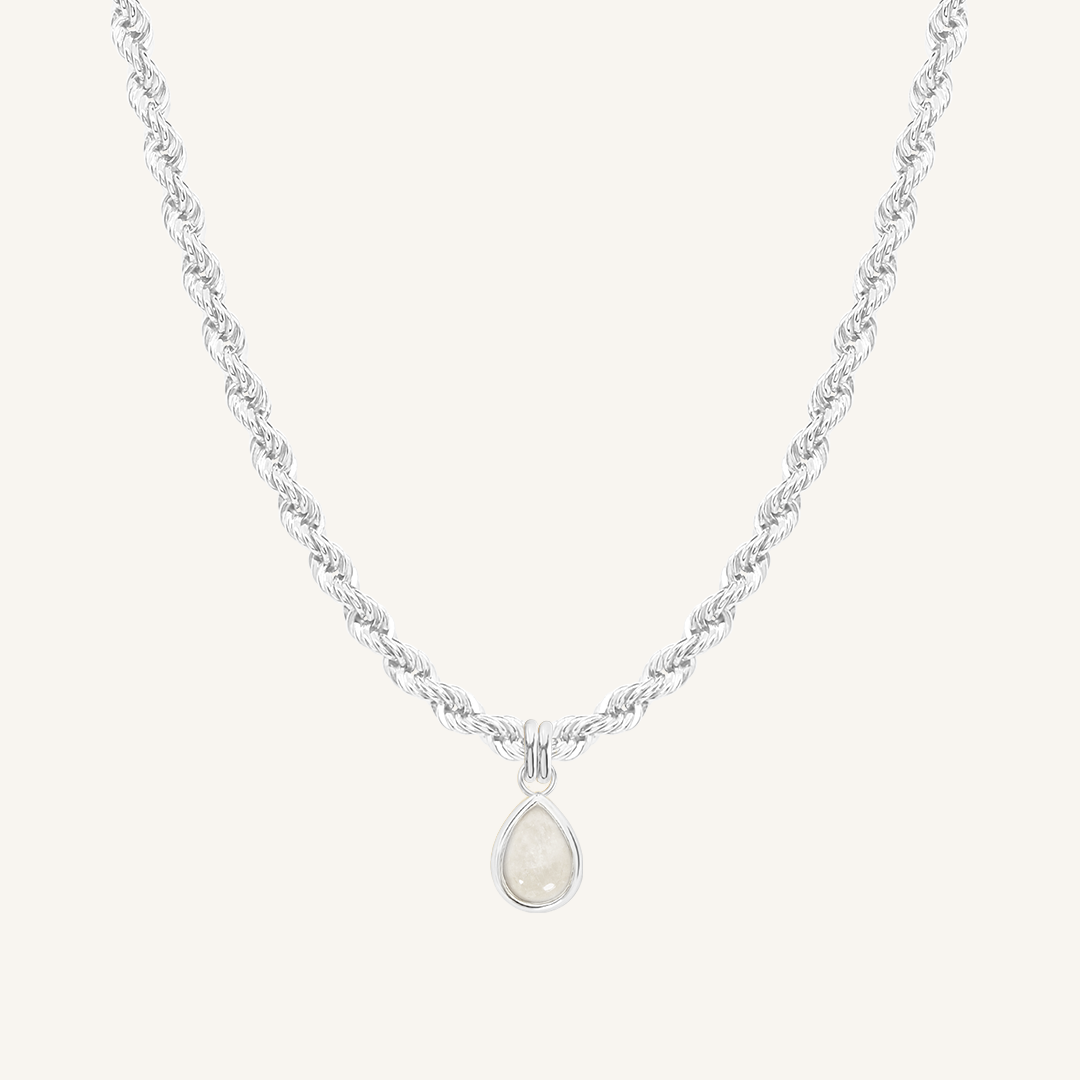 Moonstone Trove Charm Necklace - Elegant Healing Crystal Jewelry for Women | Perfect for Spiritual Healing, Meditation & Everyday Wear