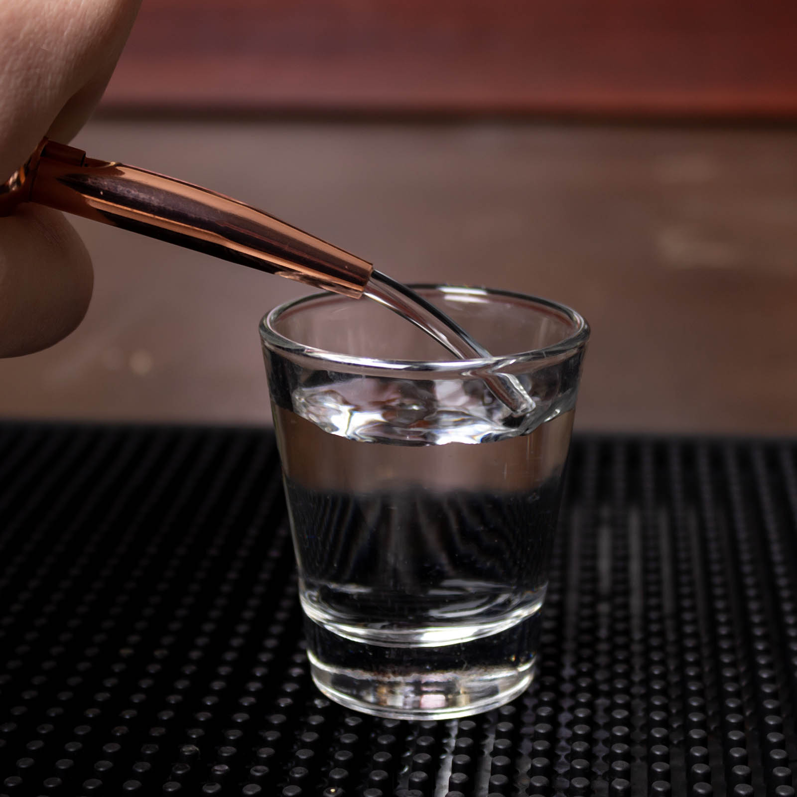 BarConic® Premium Stainless Steel Liquor Pourer with Copper Plating - Perfect for Home Bars, Cocktail Parties & Professional Bartending