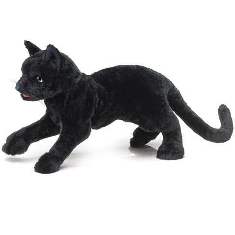 Black Cat Hand Puppet - Soft Plush Toy for Kids, Storytelling & Interactive Play - Perfect for Halloween, Birthday Gifts & Classroom Activities