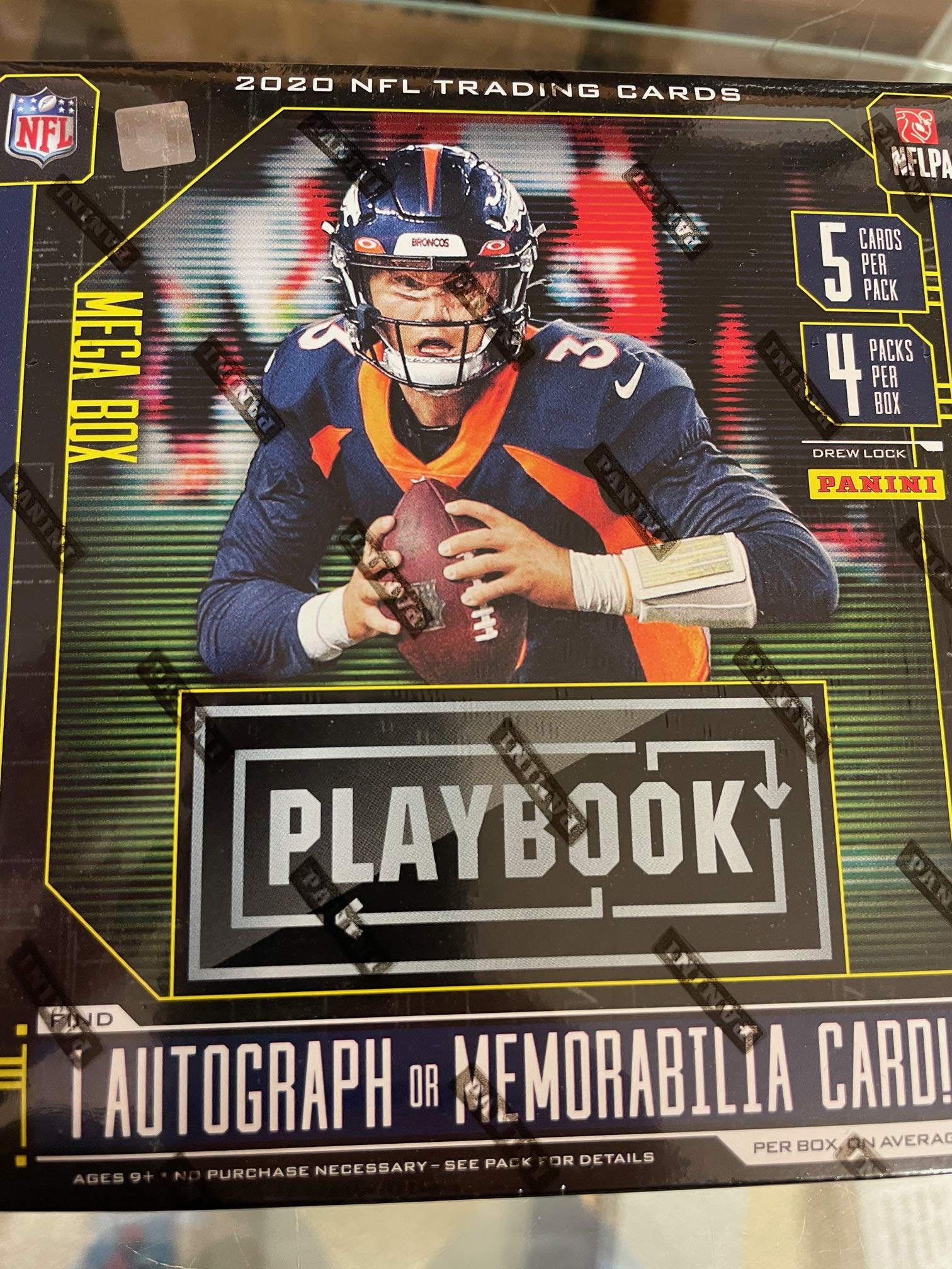 2020 Panini Playbook NFL Trading Cards Mega Box - 1 Autograph or Memorabilia Guaranteed | Sealed Collectors Edition | Perfect for Sports Memorabilia Collections & NFL Fan Gifts
