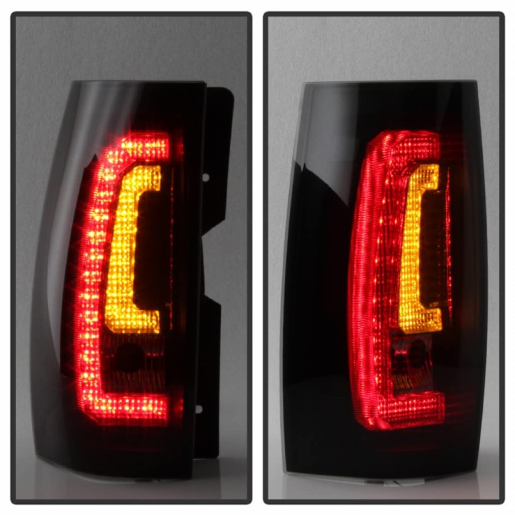 2007-2014 GMC Yukon LED Tail Lights Pair - V2 Black Smoke Style (5083425) | Enhanced Visibility & Style Upgrade for Night Driving & Custom Look