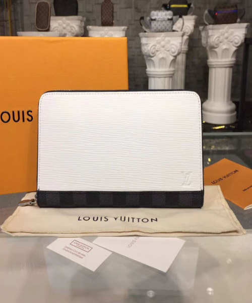 Louis Vuitton Zippy Organizer Wallet in Epi Leather - White | Luxury Compact Card Holder for Everyday Use & Travel Essentials