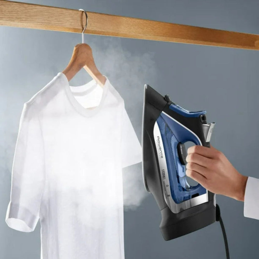 ROWENTA DW2464U1 Steam Iron with Retractable Cord - Blemished Packaging (Full Warranty) | Perfect for Home & Travel Ironing Needs