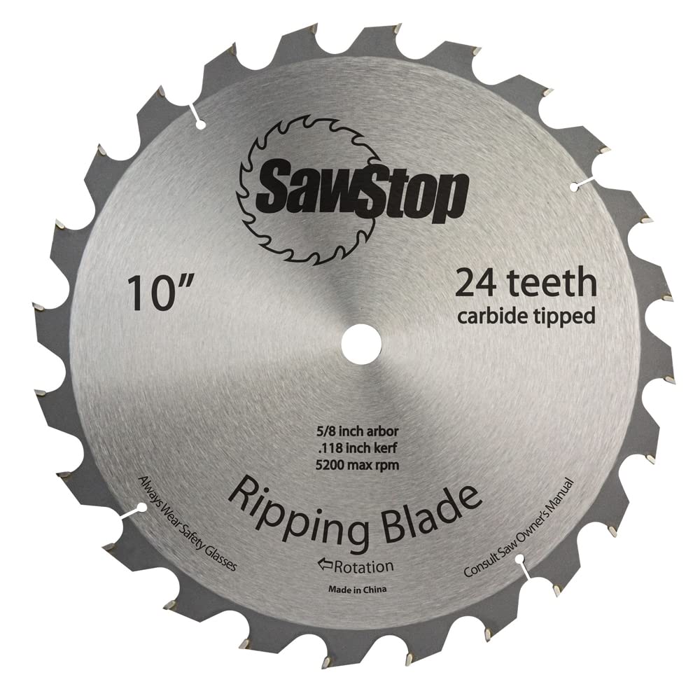 24-Tooth Ripping Table Saw Blade - Premium Carbide Tipped for Fast Wood Cutting - Perfect for DIY Projects, Carpentry, and Woodworking